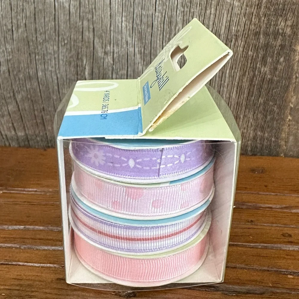 Daisy Hill Decorative Ribbon Baby Girl 912311 4 Yards Pink Purple